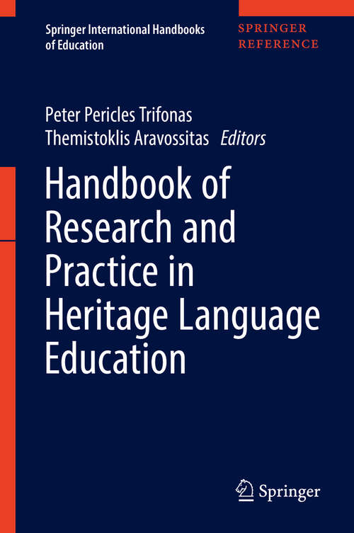 Book cover of Handbook of Research and Practice in Heritage Language Education