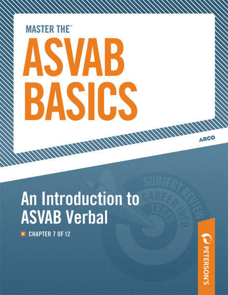 Book cover of Master the ASVAB Basics--An Introduction to ASVAB Verbal: Chapter 7 of 12
