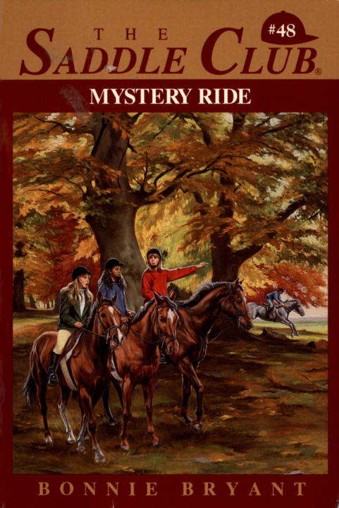 Book cover of Mystery Ride (Saddle Club #48)