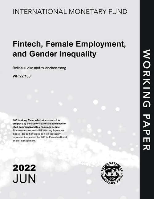 Book cover of Fintech, Female Employment, and Gender Inequality (Imf Working Papers)