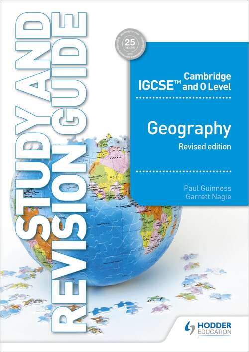 Book cover of Cambridge IGCSE and O Level Geography Study and Revision Guide revised edition