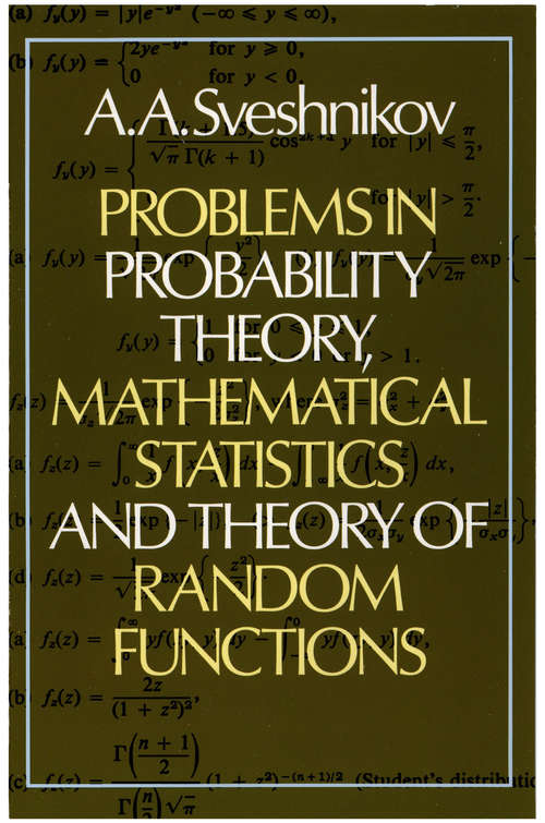 Book cover of Problems in Probability Theory, Mathematical Statistics and Theory of Random Functions