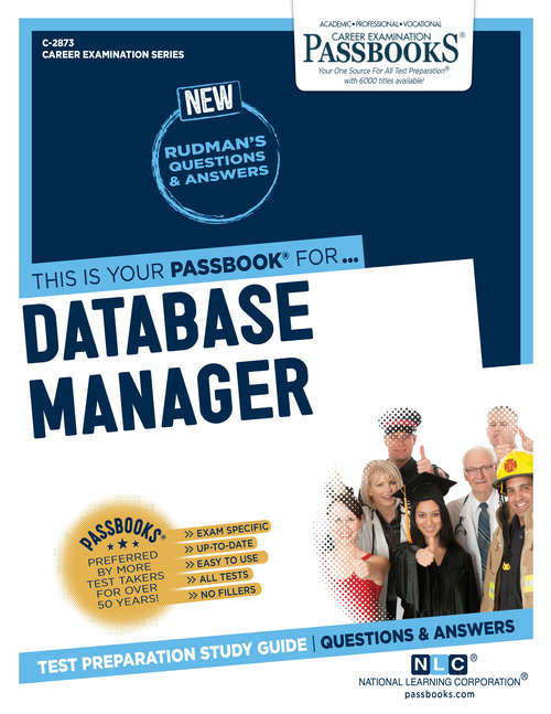 Book cover of Data Base Manager: Passbooks Study Guide (Career Examination Series)