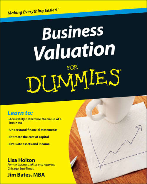 Book cover of Business Valuation For Dummies