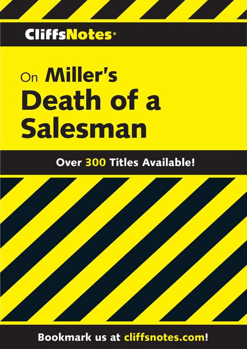 Book cover of CliffsNotes on Miller's Death of a Salesman