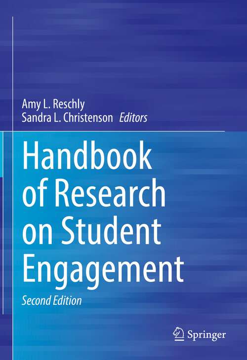 Book cover of Handbook of Research on Student Engagement (2nd ed. 2022)