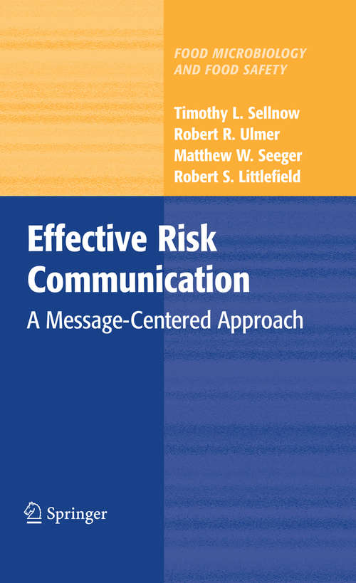 Book cover of Effective Risk Communication