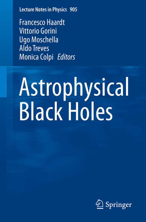 Book cover of Astrophysical Black Holes (Lecture Notes in Physics #905)