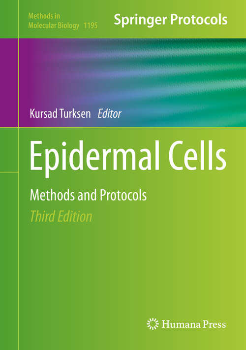 Book cover of Epidermal Cells: Methods and Protocols, Third Edition