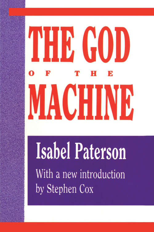 Book cover of God of the Machine: God Of The Machine (Right Wing Individualist Tradition In America Ser.)