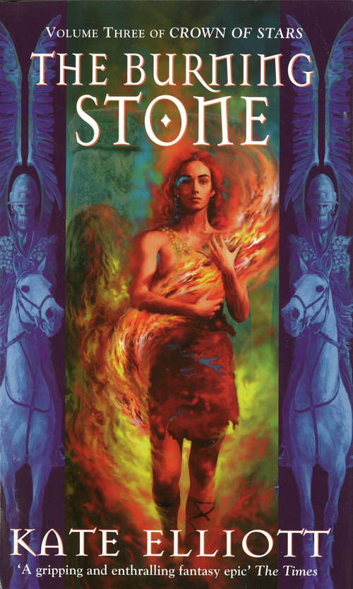 Book cover of The Burning Stone (Crown of Stars #7)