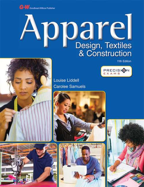 Book cover of Apparel: Design, Textiles And Construction (Eleventh Edition)