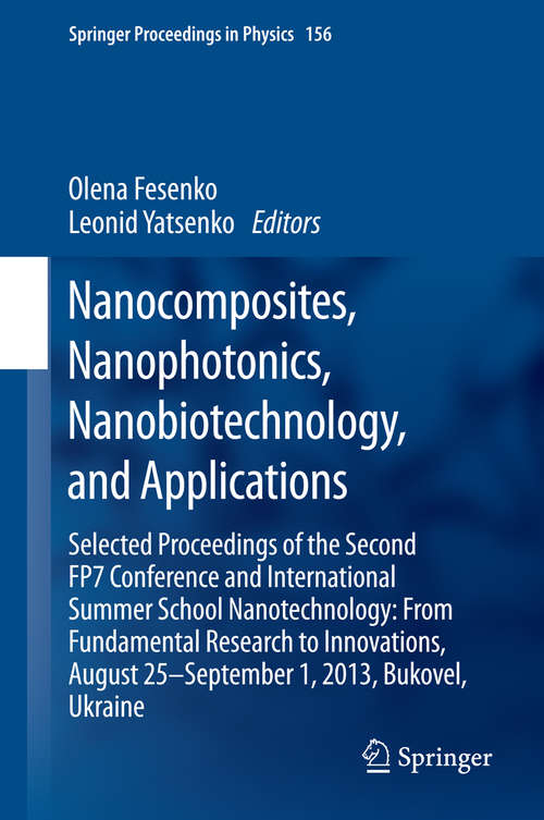 Book cover of Nanocomposites, Nanophotonics, Nanobiotechnology, and Applications