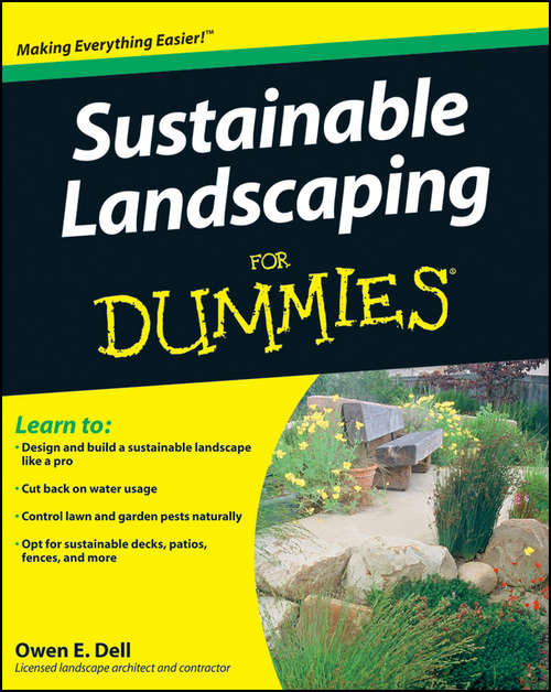 Book cover of Sustainable Landscaping For Dummies