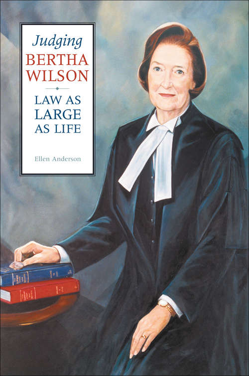 Book cover of Judging Bertha Wilson