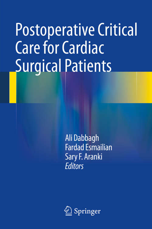 Book cover of Postoperative Critical Care for Cardiac Surgical Patients