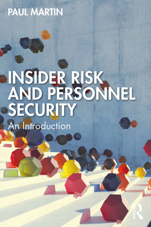 Book cover of Insider Risk and Personnel Security: An introduction