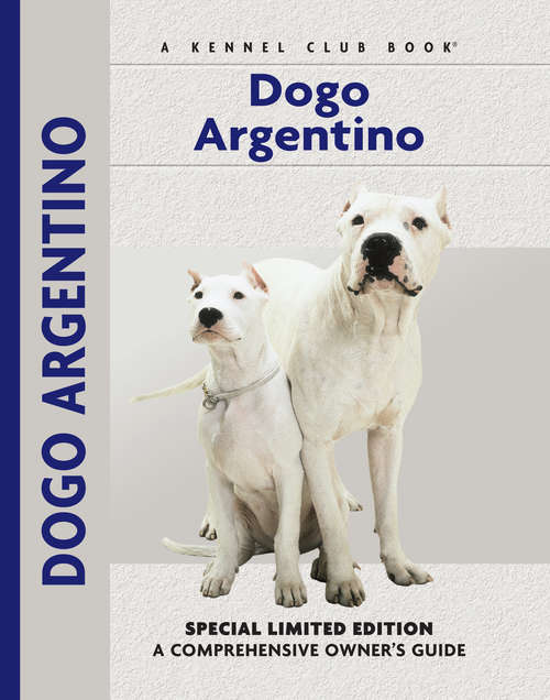 Book cover of Dogo Argentino