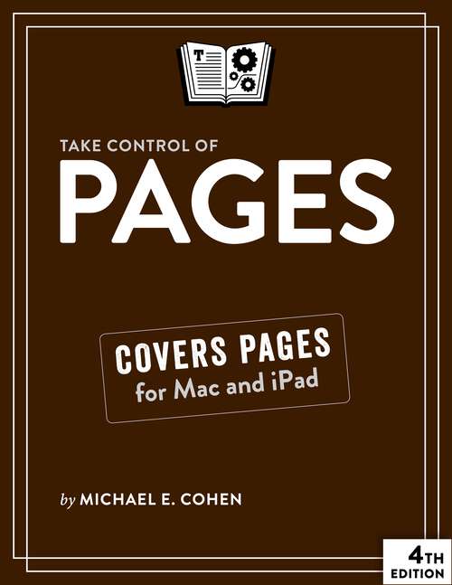 Book cover of Take Control of Pages