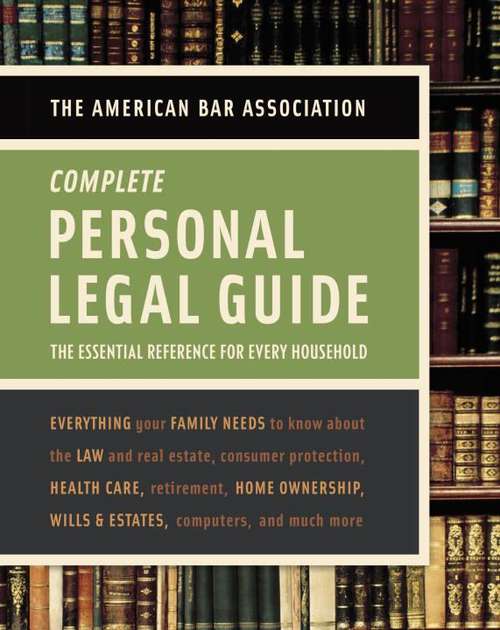 Book cover of The Complete Personal Legal Guide
