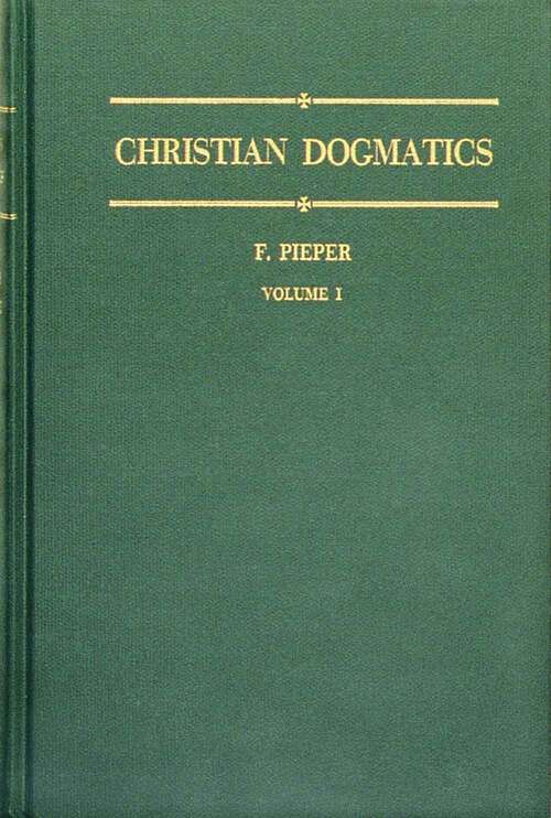 Book cover of Christian Dogmatics