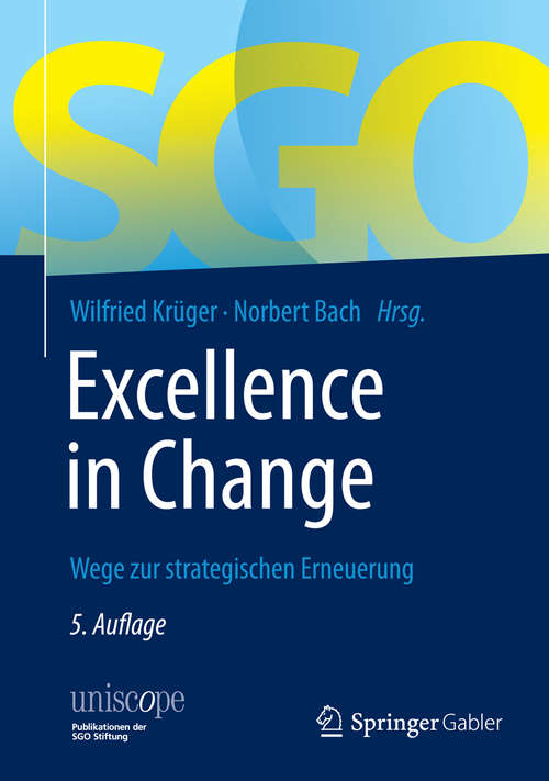 Book cover of Excellence in Change