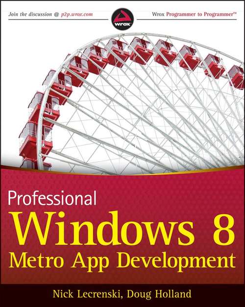 Book cover of Professional Windows 8 Programming