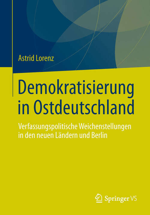 Book cover of Demokratisierung in Ostdeutschland