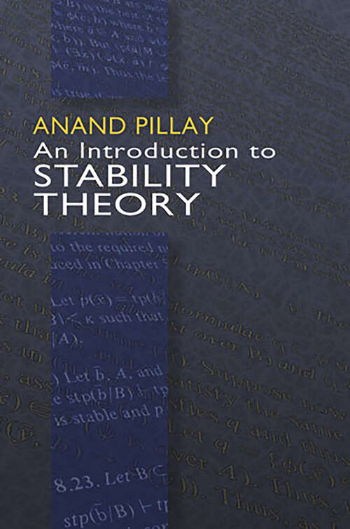An Introduction to Stability Theory (Dover Books on Mathematics)