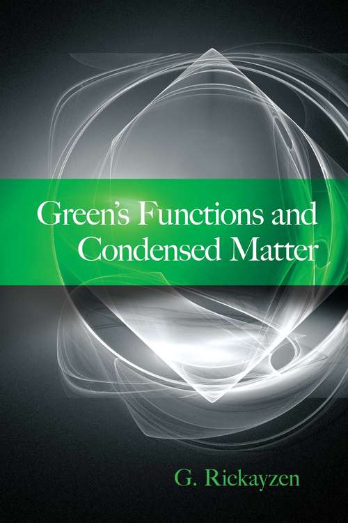 Book cover of Green's Functions and Condensed Matter