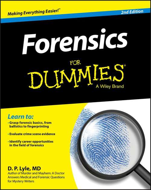 Book cover of Forensics For Dummies