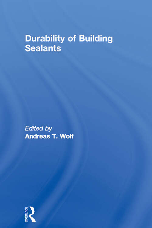Book cover of Durability of Building Sealants: 4th Volume