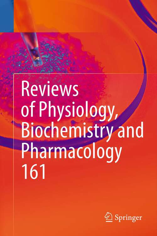 Book cover of Reviews of Physiology, Biochemistry and Pharmacology 161