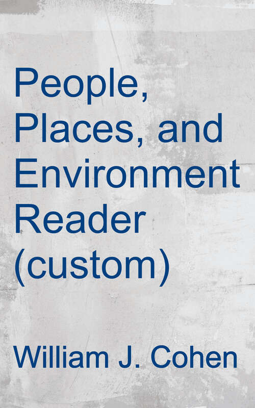 Book cover of People, Places, and Environment Reader