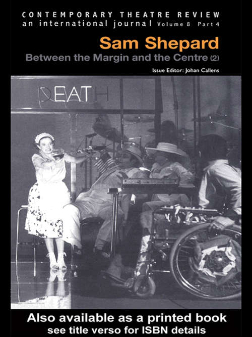 Book cover of Sam Shepard V8 Pt 4 (Routledge Siena Studies In Political Economy Ser.)