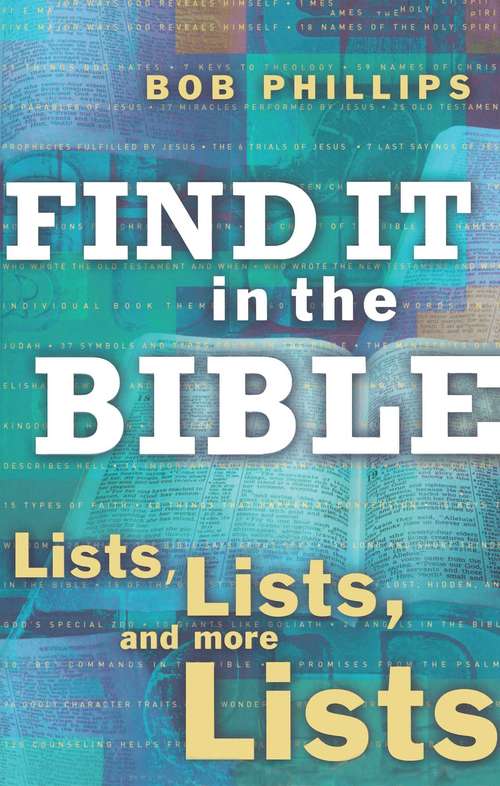 Book cover of Find It in the Bible