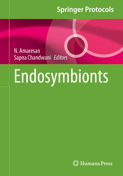 Book cover of Endosymbionts (Springer Protocols Handbooks)