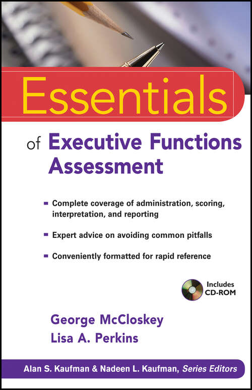 Book cover of Essentials of Executive Functions Assessment