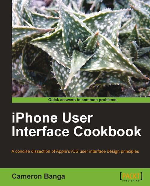 Book cover of iPhone User Interface Cookbook