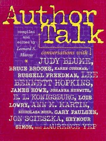 Book cover of Author Talk: Conversations with 15 Children's Writers