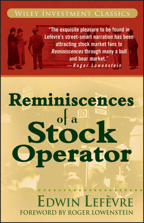 Book cover of Reminiscences of a Stock Operator
