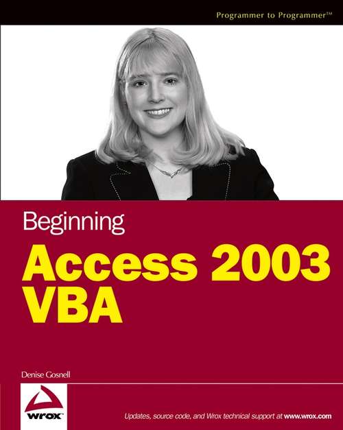 Book cover of Beginning Access 2003 VBA