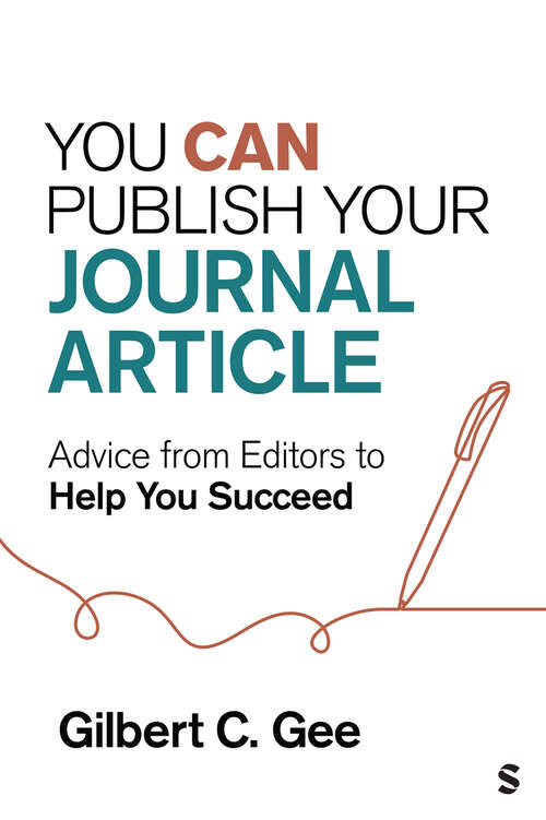 Book cover of You Can Publish Your Journal Article: Advice From Editors to Help You Succeed (1)