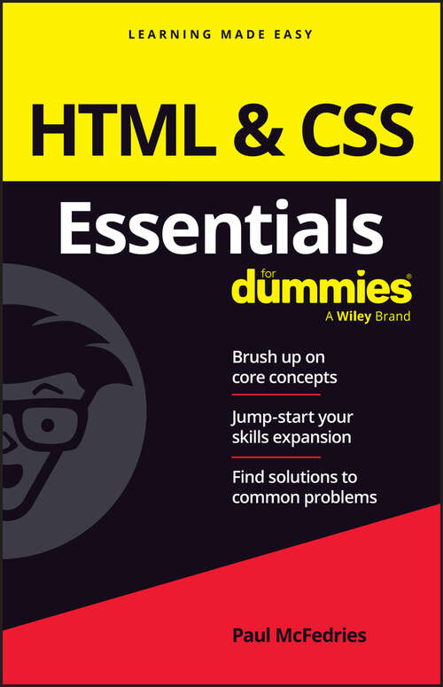 Book cover of HTML & CSS Essentials For Dummies