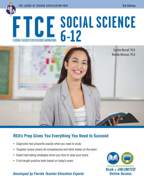 Book cover of FTCE Social Science 6-12 (037) Book + Online