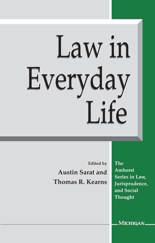 Book cover of Law in Everyday Life