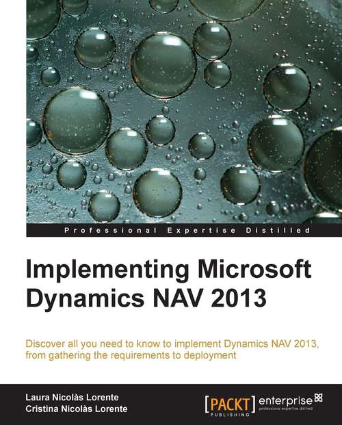 Book cover of Implementing Microsoft Dynamics NAV 2013