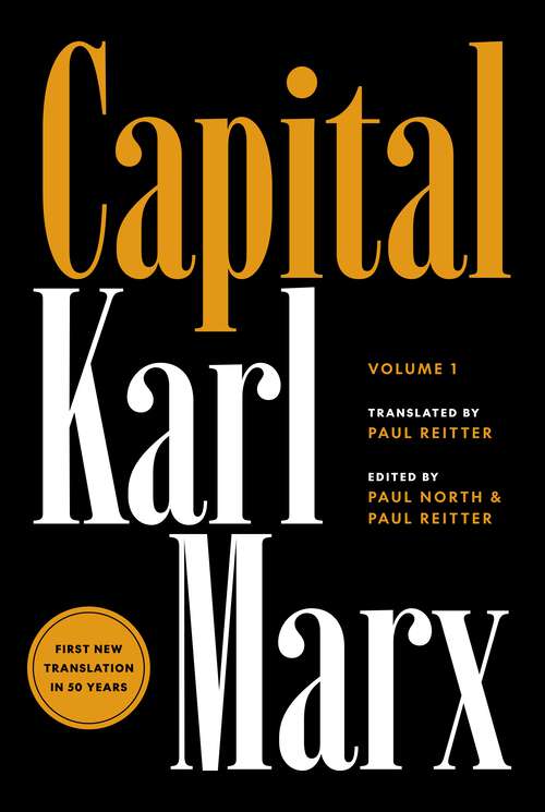 Book cover of Capital: Critique of Political Economy, Volume 1
