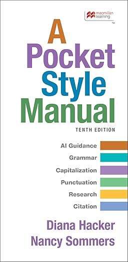 Book cover of A Pocket Style Manual (Tenth Edition)