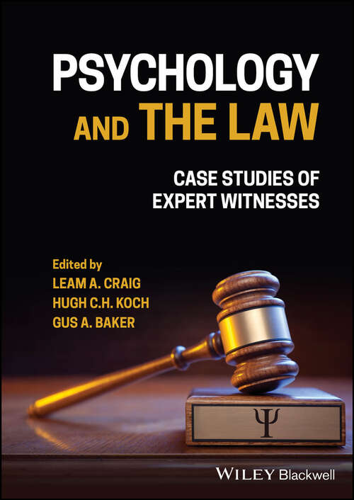 Book cover of Psychology and the Law: Case Studies of Expert Witnesses